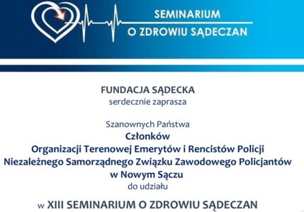 XIII Seminarium o Zdrowiu Sądeczan już 12 maja w Nowym Sączu